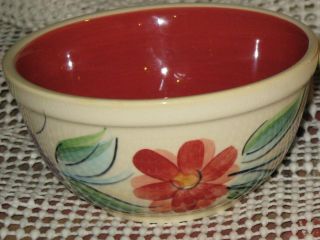 Vtg Gail Pittman Beau Rivage Hand Painted Small Serving Bowl Multi Color