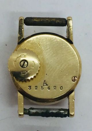 Jaeger LeCoultre Vintage 18k Yellow Gold Back Wind Ladies Watch 6