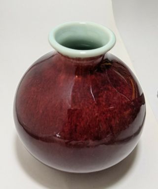 Vintage Catalina Gladding Mcbean Early Mark Ox Blood Vase
