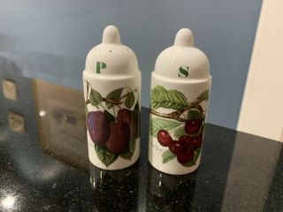 Portmeirion Pomona Plum & Cherry Salt & Pepper Shakers