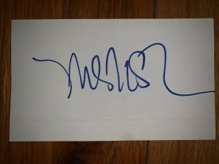 Marc Anthony Autograph Auto Signed 3x5 Index Card Salsa