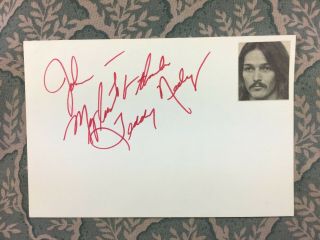 Ted Neeley - " Jesus Christ Superstar " - " Gethsemane " - " The Temple " - Autograph 1967