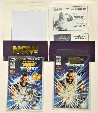 Mr.  T.  Hand Signed Autographed T - Force Now Comic Book With Poster