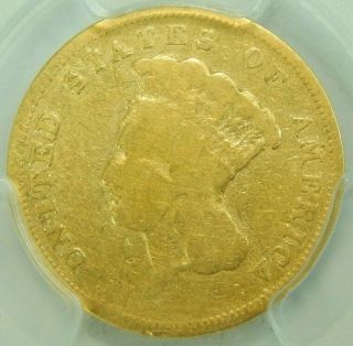 1856 - S 1856 S Gold Three Dollar Princess PCGS G06 G6 GOOD LOWBALL $3 3