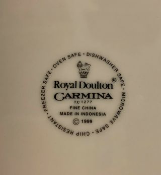 2 Royal Doulton CARMINA Salad Plates 5571055 Lemons COND. 3