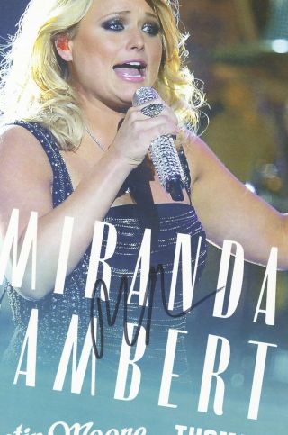 Miranda Lambert autographed gig poster 3