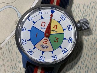 Heuer Yacht Timer Wristwatch Stopwatch Vintage