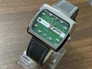 Vintage Rado Ncc 101 Green Dial Automatic 25 Jewels Watch