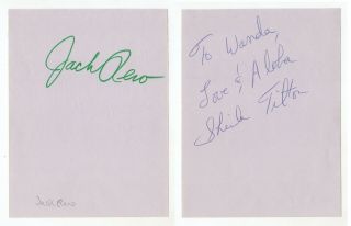 Jack Reno & Sheila Tilton Cut Signatures Autograph Country Hitchin 