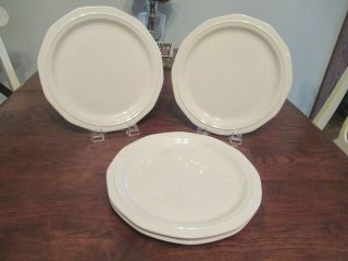 (4) Williamsburg Stoneware Dinner /5 Salad Luncheon Plates Farmhouse Boho