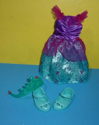 Jakks Pacific Disney Princess Ariel Little Mermaid 14 " Toddler Doll Outfit Shoes