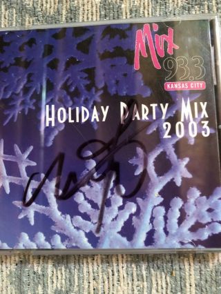 Mandy Moore Authentic Signed Cd Holiday Party Mixed Artists 2003 Charity Event