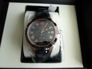 Gv2 By Gevril Scacchi Swiss Automatic 46 Mm Black Gold W Black Leather Strap
