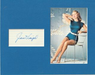 Janet Leigh Signed Photo 8x10 Sd20 Choice Of 7 Different - Includes To Dennis