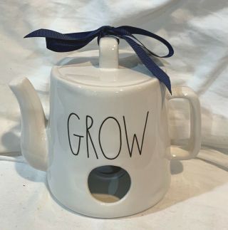 Rae Dunn By Magenta Teapot Ceramic Birdhouse Grow Ll Rare