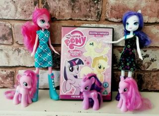 Hasbro My Little Pony & Equestria Girls Dolls Bundle Dvd Welcome To Ponyville