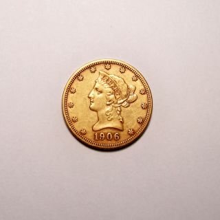 1906 - S Liberty Head 10 Dollar Gold Coin