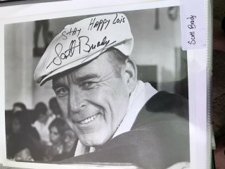 Actor - Scott Brady - Autographed/signed 8 X 10 Photo - Western Star Cap