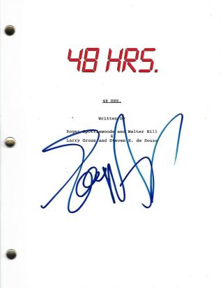 Eddie Murphy 48 Hrs Signed Autographed Full Movie Script W/coa
