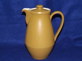 Vintage Denby Langley Ode Coffee Pot Stoneware Made In England