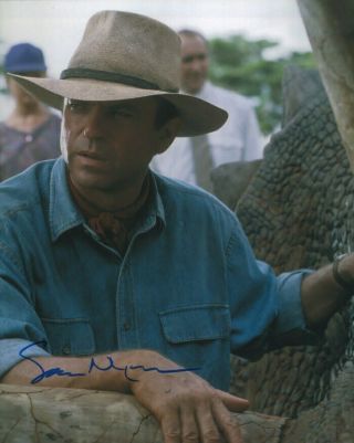 Sam Neill Jurassic Park Actor Signed 8x10 Photo With
