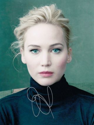 Jennifer Lawrence Signed 8x10 Auto Photo In