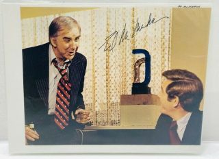 Ed Mcmahon Signed Autograph Picture Tonight Show Carson Bewitched Fun Dick Jane
