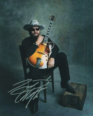 Hank Williams Jr Autographed 8 X 10 Photo Singer Songwriter Hall Of Fame