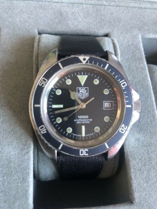 Tag Heuer 1000 Professional Quartz Vintage Diver Watch 980.  006l Swiss Made 200 M