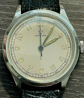 1944 Vintage Omega Ref.  2179/3 Stainless Steel Watch 35mm 1940 