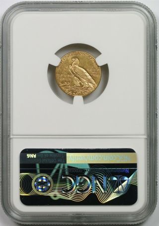 1914 - D $2.  5 NGC MS 61 Indian Head Gold Quarter Eagle 2