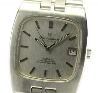 Omega Constellation Square Silver Dial Automatic Men 