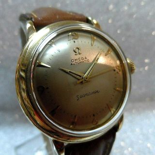 Vintage Omega Seamaster 14K Gold Filled Bumper Automatic Mens Watch Cal:354 2
