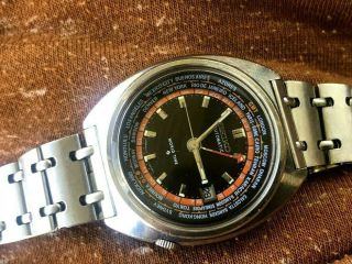 Seiko 6117 - 6400 World Time Gmt Navigator Oct 1969 Automatic Bracelet