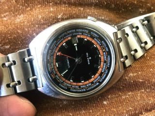Seiko 6117 - 6400 World Time GMT Navigator Oct 1969 Automatic Bracelet 2