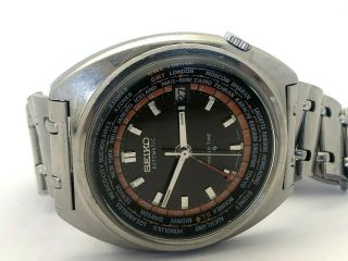 Seiko 6117 - 6400 World Time GMT Navigator Oct 1969 Automatic Bracelet 3