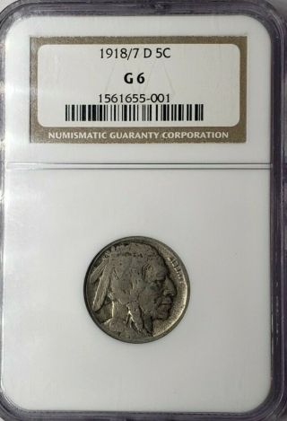 1918/7 D Buffalo Nickel Ngc G - 06