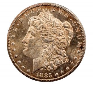 1885 - Cc Morgan Silver Dollar $1 Carson City In Bu Proof - Like Pl
