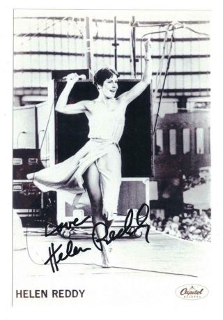 Helen Reddy Signed Autographed 4x6 Photo Actress Singer