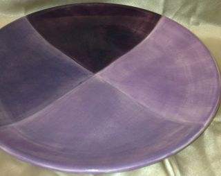 Tabletops Unlimited Quadrettini 11 1/4 " Round Dinner Plate Plum Color Blocks