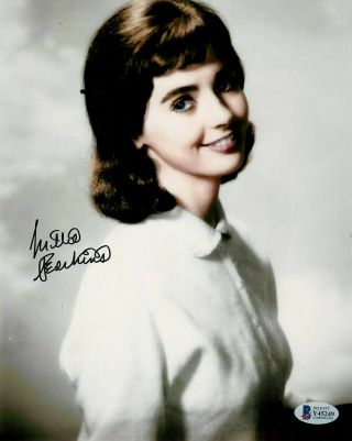 Millie Perkins Diary Of Anne Frank Hand Signed Color 8x10 Bas Y45249
