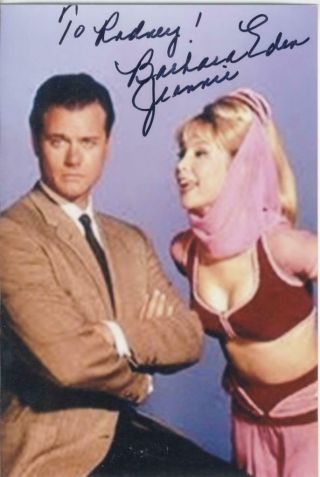 Barbara Eden - Autographed Photo - " I Dream Of Jeannie " - Color