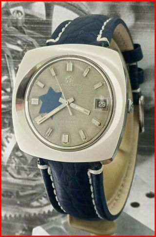 Eterna Matic 1000 Concept 80 Automatic Israel David Star Dial 39mm Steel Watch