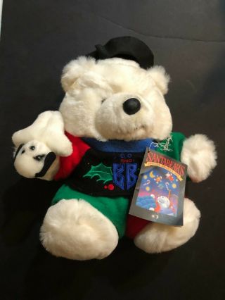 1990 Dayton Hudson Pajama Bully Santa Bear Plush