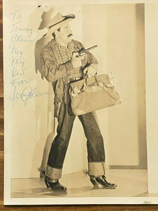 Vintage Jerry Colonna Signed Photograph Actor Comedian Autograph