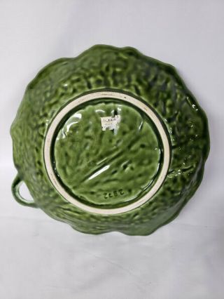 Olfaire Green Cabbage Leaves Salad Serving Bowl Plate 2