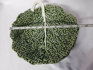Olfaire Green Cabbage Leaves Salad Serving Bowl Plate 3
