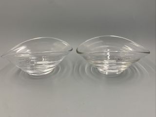 Sophie Conran Glassware Bowl (set Of 2) Small Glass Bowls 4.  75 Inches Nob