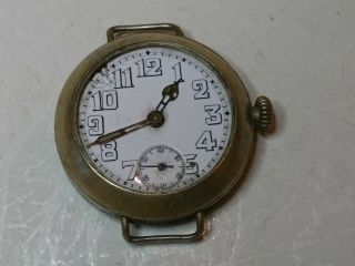 Rolex Ww1 Trench Watch Inscribed " From The Clan 26 - 06 - 15 Aue Revoir