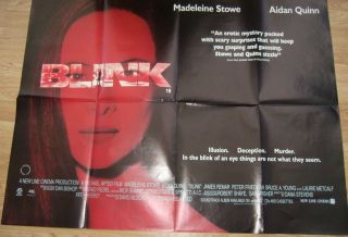 Madeleine Stowe Blink (1994) Uk Movie Poster